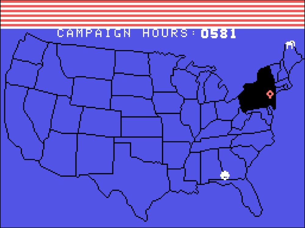 Gameplay of Campaign '84 for Colecovision